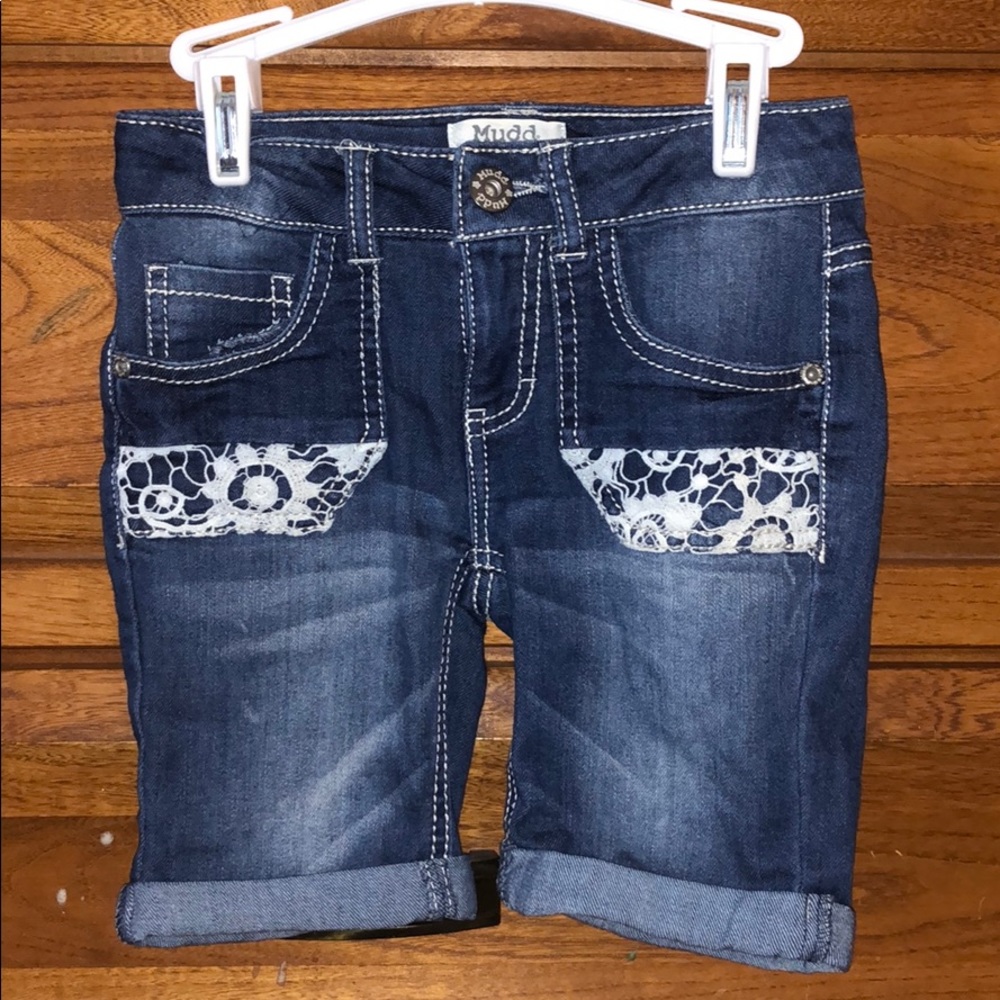 Kids Long Denim Shorts